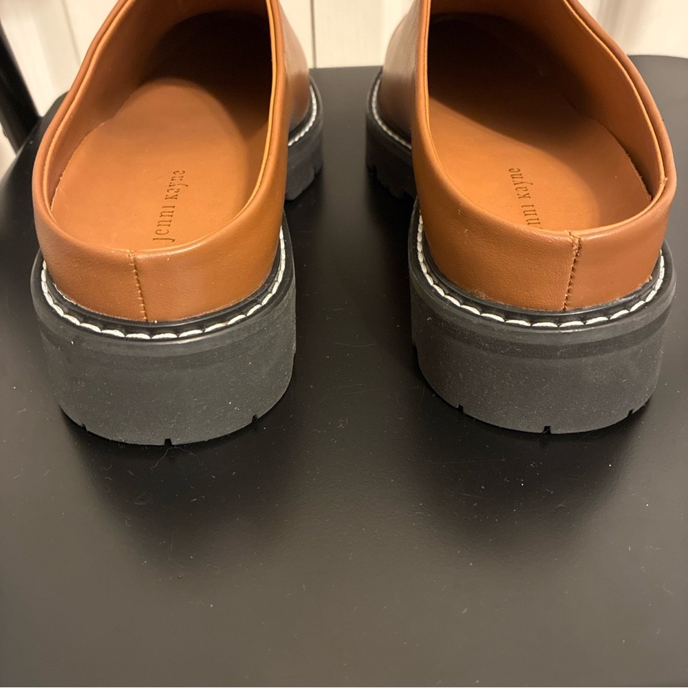 Jenni Kayne Tan Leather Mule Clogs - Picture 6 of 11